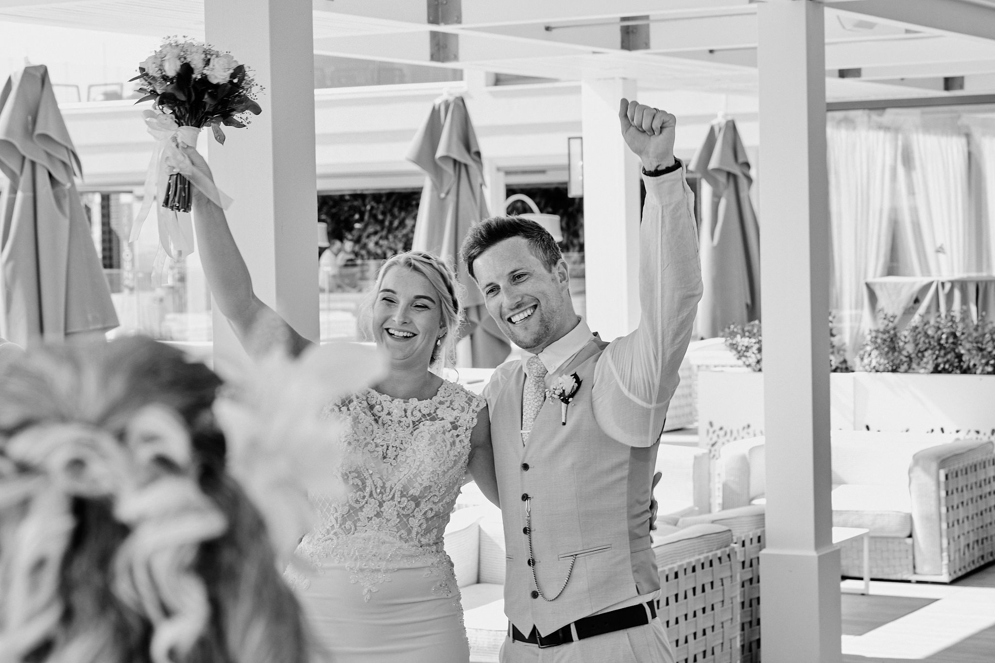 Kacie and Craig // Black and white wedding photography // Atlantica Mare Village Hotel photographer 1 Kacie and Craig // Black and white wedding photography // Atlantica Mare Village Hotel photographer